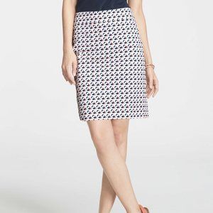 NWOT - Ann Taylor Eclipse Geo Print Madison Skirt